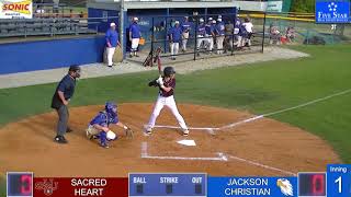 Jackson Christian vs Sacred Heart Baseball Game 26APR2021