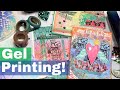 How to use Texture Plates in Gelatin Printmaking //Gel Press Tutorial