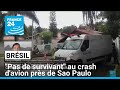 Crash d'avion près de Sao Paulo : les 62 personnes à bord présumées mortes, selon Lula