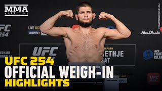 UFC 254 Weigh-In Highlights - MMA Fighting