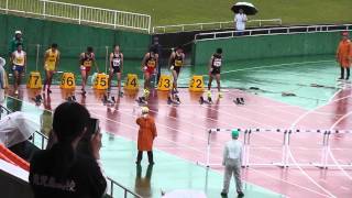 第70回鹿児島県陸上選手権大会 男子 十種 110mH 2組 2015年7月5日