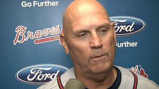 ATL@COL: Snitker discusses Newcomb's outing, Swanson