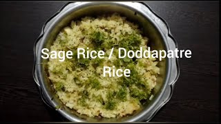 SAGE RICE | DODDAPATRE RICE  By Sheeli Kitchen #HealthyFood #sheelikitchen