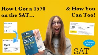 How to Get 1550+ on the SAT Without Tutor (How I Got a 1570) | My Study Plan, SAT Test Prep, + Tips