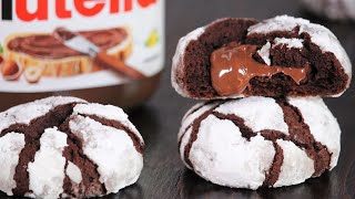 Chocolate Nutella Crinkle Cookies | How Tasty Channel