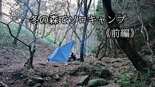 【野に遊ぶ50代】＃24前編　冬の森で絶品親鳥を喰らうソロキャンプ　　#solocamping #camping 　#ブッシュクラフト #野営 #bushcraft #関西キャンプ場