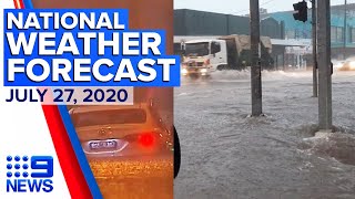 Damaging wind, flooding hits Australia's east coast: Five-Day Weather Forecast | 9 News Australia