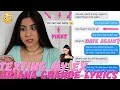 Texting My Ex "thank u, next" Ariana Grande Lyrics (gone wrong?) | Just Sharon