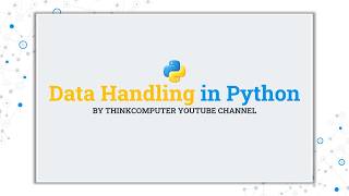 Data Handling in Python | ThinkComputer