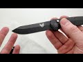 unboxing the benchmade mediator automatic folding knife