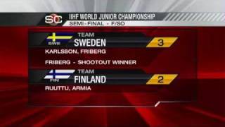 Sweden vs. Finland (SF) - 3 January 2012 - 2012 IIHF World Junior Championship