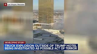 Police investigating Cybertruck explosion at Trump hotel in Las Vegas as possible act of terror