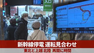 新幹線停電、運転見合わせ 架線トラブル、再開に時間  東北と上越、北陸