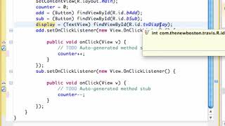 Android Developing Applications Tutorial 10 Using setText method for our button