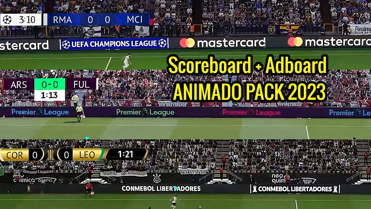 PES 2021 | Scoreboard + Adboard Animado | Atualizado 2023 - YouTube