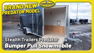 NEW PREDATOR MODEL - Stealth Trailers Predator BP Snowmobile Trailer