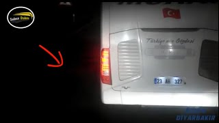 Travego - Otobüs ile tampon yapma | Özlem Diyarbakır ve Elağız Murat Travego 2016 Kapışma