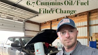 6.7 Cummins Oil and Fuel Filter Change