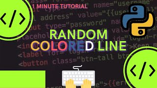 Python program to draw random colored lines using the Turtle library