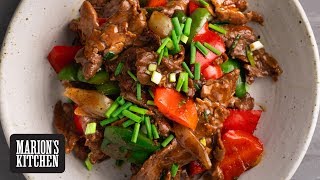 Super Tender Chinese Pepper Beef Stir-fry - Marion's Kitchen
