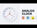 Analog Clock Neumorphism Design | HTML CSS & Javascript