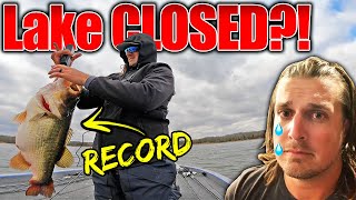They're CLOSING my Favorite Lake after I caught the RECORD Bass?! (Ridiculous)