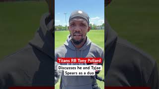 Titans RB Tony Pollard discusses his duo with Tyjae Spears in the backfield