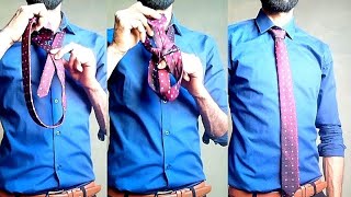 (How to tie a tie EASY (Windsor knot