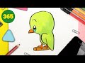 HOW TO DRAW A CUTE BIRD STEP BY STEP