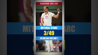 Mitchell Starc bowling today 3 wickets 3/49 | India vs Australia 5th Sydney Test Highlights IND AUS