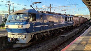 【成田線】1092レ 鹿島貨物 新鶴見A209 EF210形100番台111号機[新](新塗装) コキ 成田駅 通過シーン