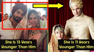 YOUNGER GIRLS who hooked up with BOLLYWOOD CELEBS for LOVE : AGE DIFFERENCE in COUPLES