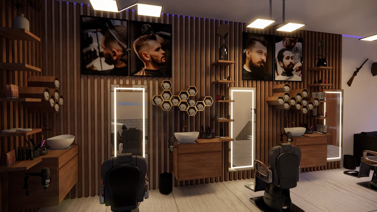 Barber Shop Design Animation Youtube