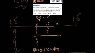 AMC 8 2023 Problem 21: Solution Walkthrough