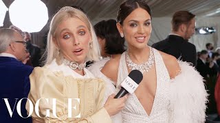 Eiza González on Getting Star-Struck at the Met Gala | Met Gala 2022 With Emma Chamberlain | Vogue