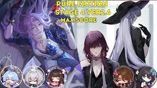 MAX SCORE Jade E0S1 + Lingsha Driver & Kafka + Black Swan - Honkai Star Rail v2.6 | Pure Fiction 4