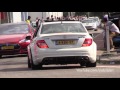 mercedes benz c63 amg rs700 stage 3 epic burnout on the road