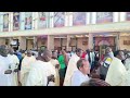 beautiful catholic priests exit procession at holy family basilica nairobi