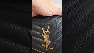 YSL  Saint Laurent Monogram Leather Clutch #unboxing #clutch  #ysl #saintlaurent #