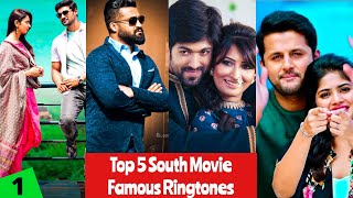 Top 5 Famous South Love Bgm's  ||  Famous South Love Ringtones  ||  South Movie Ringtones