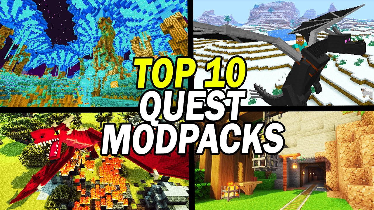 Top 10 Minecraft Modpacks With Quests - YouTube