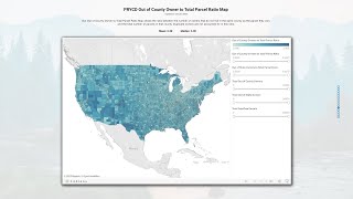PRYCD Out of County Owner to Total Parcel Ratio Map Example