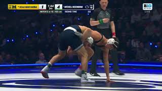 Mitchell Mesenbrink  (PSU) vs Beau Mantanona (Mich) 165lbs | College Wrestling Feb 7,2025