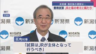 JR米坂線 復旧後の運営は･･･第三セクターに移管などの費用、JR「単独試算は困難」県と隔たり【新潟】スーパーJにいがた1月31日OA