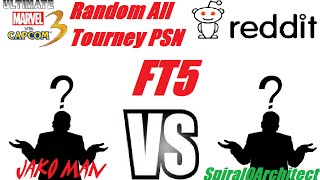 /r/MvC3 Reddit Random All Tourney PSN FT5 - Jako Man VS Spiral0Architect