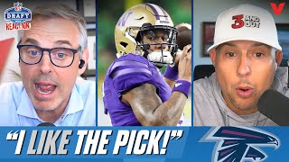 Colin Cowherd REACTS to Atlanta Falcons selecting Michael Penix Jr. in NFL Draft | 3 & Out
