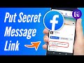 How to SECRET MESSAGE on Facebook - How to Put Secret Message Link on FB