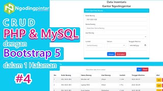 #4 - Menampilkan Data dari Database | CRUD PHP & MySQL + Bootstrap 5 dalam 1 halaman