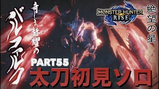 【モンハンライズ】初見実況Part55 奇しき赫耀のバルファルク太刀初見ソロ【モンスターハンターRISE】アプデ アップデート