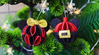 DIY Christmas Ball Ornaments From Glitter Foam Sheets | Christmas Tree Decoration | Christmas Crafts